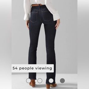 White House Black Market Skinny Flare Curvy Fit Jeans High Rise